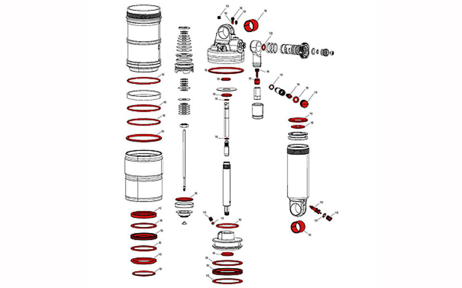Amortizatora remonta komplekts RockShox Full