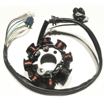 GY6 125cc 4T ģenerators 5 vadu sistēma (7 + 1 augstsprieguma spoles)