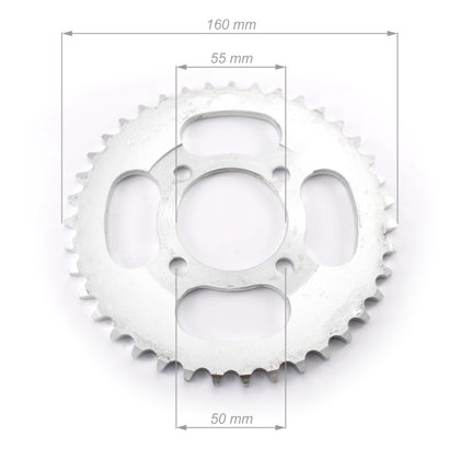 Aizmugurējais zobrats ATV 420 ķēdei