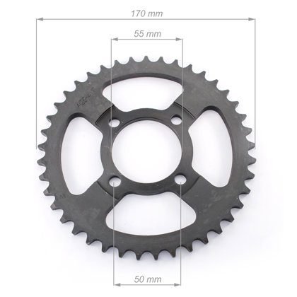 Aizmugurējais zobrats ATV 428 ķēdei