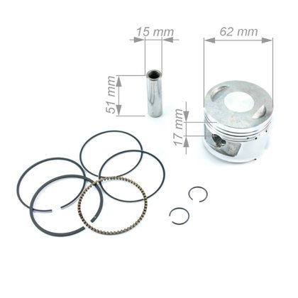 ATV 200cc virzuļa komplekts 62.00mm