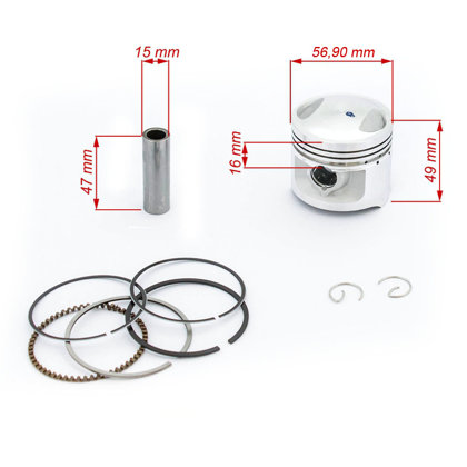 ATV 125cc virzuļa komplekts 56.90mm