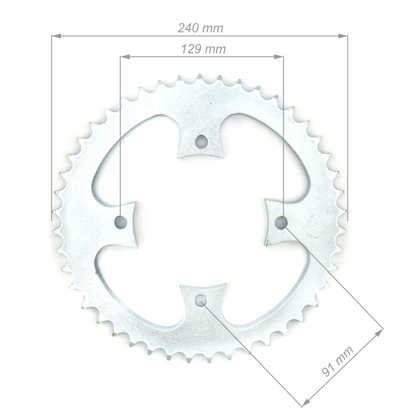Aizmugurējais zobrats ATV 530 ķēdei