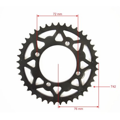 Aizmugurējais zobrats Pit Bike 428 ķēdei 41 zobs