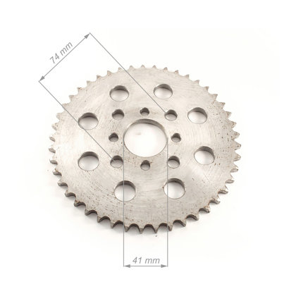 Aizmugurējais zobrats ATV 428 ķēdei