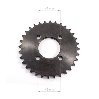 Aizmugurējais zobrats ATV 420 ķēdei