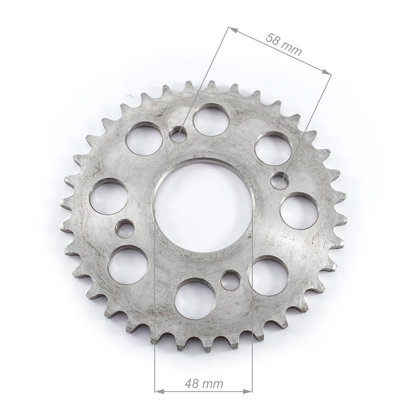 Aizmugurējais zobrats ATV 420 ķēdei