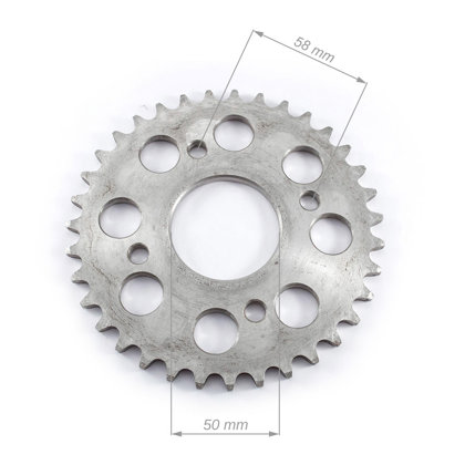 Aizmugurējais zobrats ATV 420 ķēdei