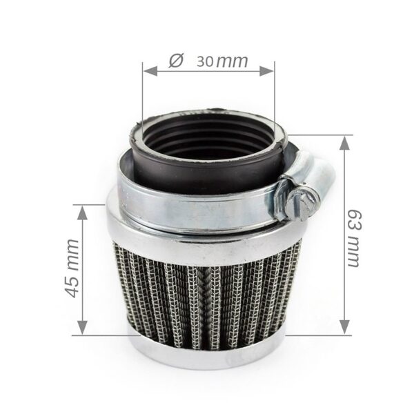 Gaisa filtrs koniskais 30mm zems 