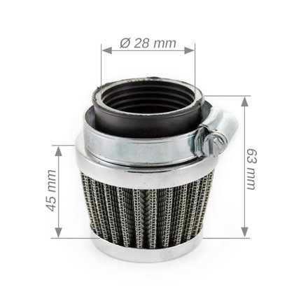 Gaisa filtrs koniskais 28mm