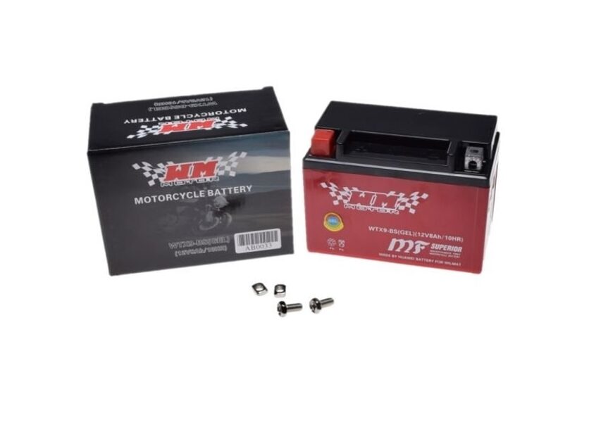 Akumulators WTX9-BS ( YTX9-BS ) (GEL) WM MOTOR 12 volti