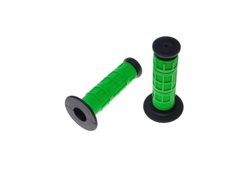 Stūres rokturi Enduro melnie ar zaļo