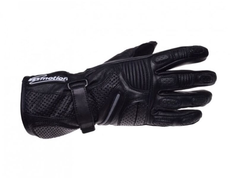 Moto cimdi PERFOR./REINF., LONG BLACK/GREY