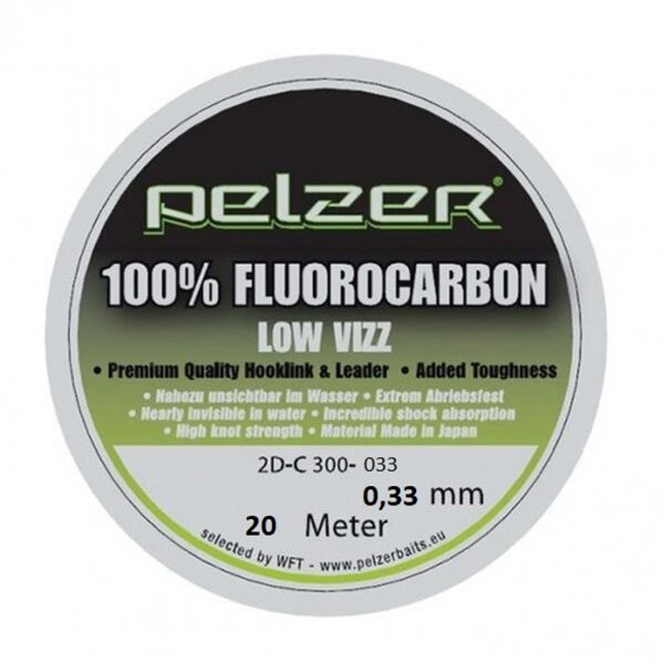 WFT 100% fluorocarbon Low Vizz aukla 20m