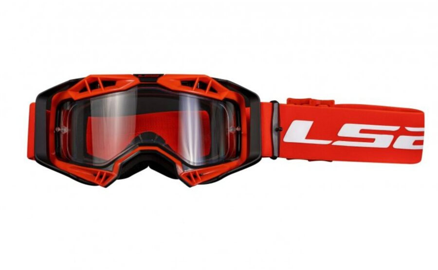 Enduro/motokrosa brilles AURA LS2 PINLOCK EXTRA sarkans