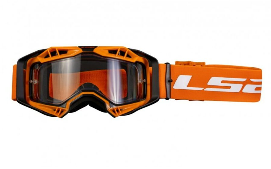 Enduro/motokrosa brilles AURA LS2 PINLOCK EXTRA oranžs