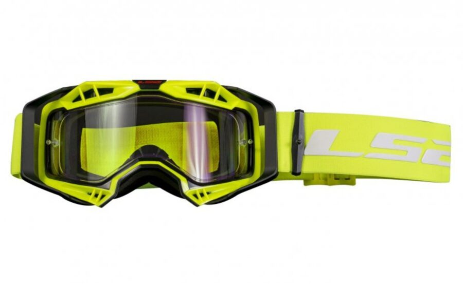 Enduro/motokrosa brilles AURA LS2 PINLOCK EXTRA dzeltens