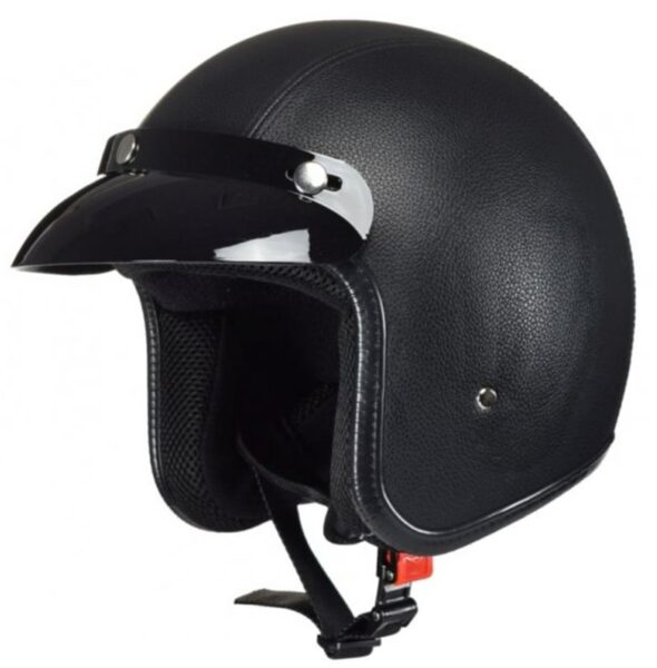 Ķivere AWINA OPEN FACE XL TN8658 BLACK LEATHER-LOOK