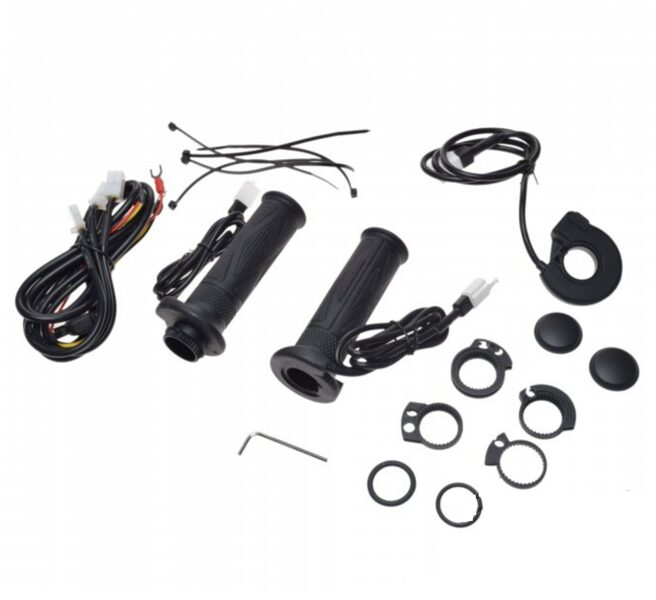 Motocikla stūres rokturi ar apsildi 