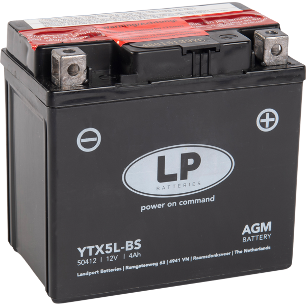 12V/4Ah AGM LFFi 113x70x105R(YT5L-BS)